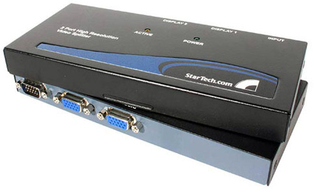 ST-VGADA-1X2P 2 Port High-Resolution VGA Video Splitter & DA