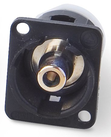 EHRCA2B RCA to RCA Barrel Connector44 Black