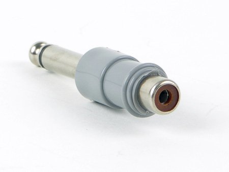 SW345A RCA Plug to Standard 2 Conductor Phone Plug Audio Adapter