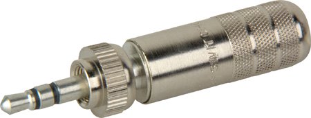 SW-35HDLNN 3.5 mm Locking Stereo Plug with Nickel Handle Tin