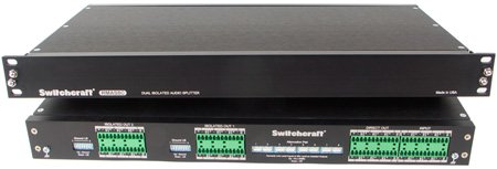 SW-RMAS8C Dual Isolated 8 Channel Mic Splitter with 3 Way Split