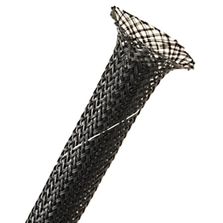 HT9X-50-BK 2 in. x 50 ft. Halar Expandable Cable Tubing, Black