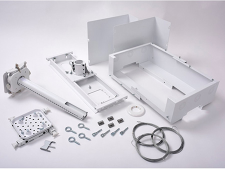 CHF-SYS474UW Suspended Ceiling Projector System with Storage - White