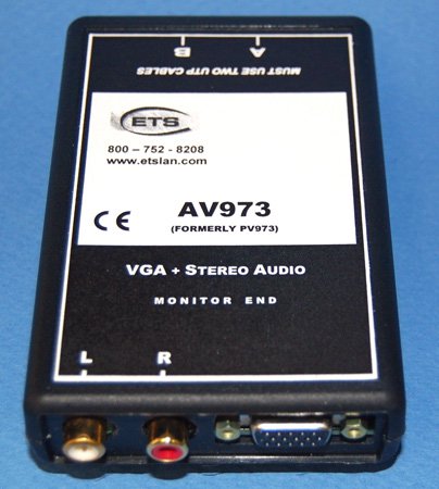 Picture of Energy Transformation Systems ETS-AV973 VGA Video & Stereo RCA Audio Monitor End