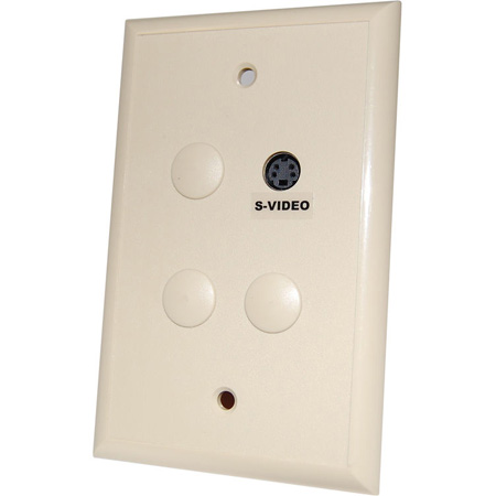 Picture of Energy Transformation Systems ETS-PV907WPIY Cat5 Wall Plate with Dual RCA Video & Dual RCA Stereo Audio - Ivory