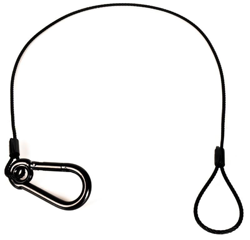 SAFE-2 30 in. Safety Cable with 0.325 in. Springhook - Black