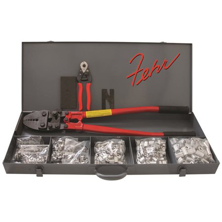 Picture of Fehr Brothers TSWAGEKIT Swaging Tool & 0.062 through 0.18 Aluminum Sleeve Stop Kit