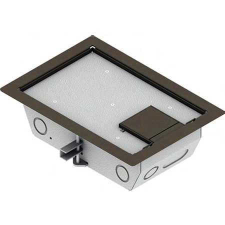 Picture of FSR FSR-RFL3-Q1G-CLY 3 in. Deep Back Box with 4 Gang Plates Carpet Inlay - Clay Trim