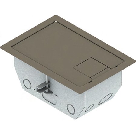 -RFL45D2GSLCL 4.5 in. Deep Back Box with 2-Gang Plates - Clay Trim