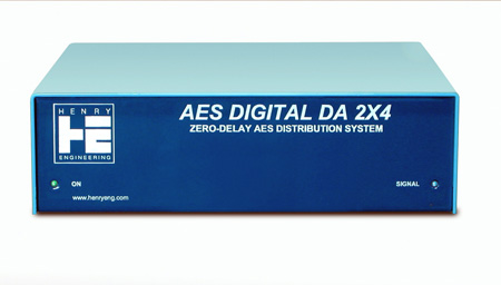Picture of Henry Engineering HE-AESDIGDA2X4 2 x 4 in. Digital DA Zero-Delay AES Distribution System