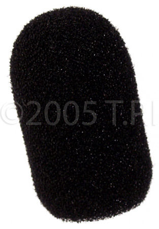 SP-WSA 1400 Series Model 1412 Windscreen for Aviation & Military, Aerobic type Microphones - Black