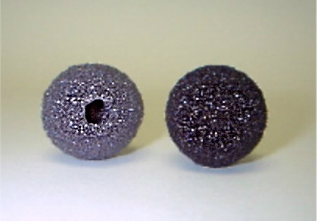 WT1500-12 0.37 in. Foam Ball Windscreen - Black, Small