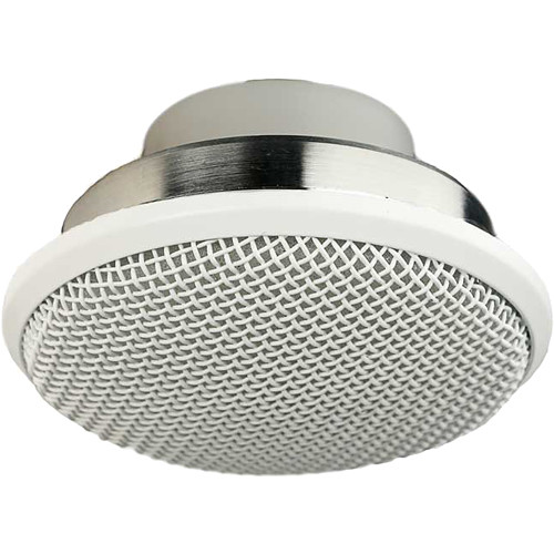 Flush Mount High Output Ceiling Microphone - White