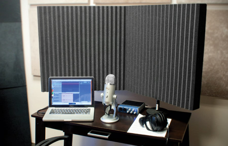 Picture of Auralex Acoustics AUR-DESKMAX 2 x 2 ft. x 3 in. Stand-Mounted Acoustic Panel - Thick Pair