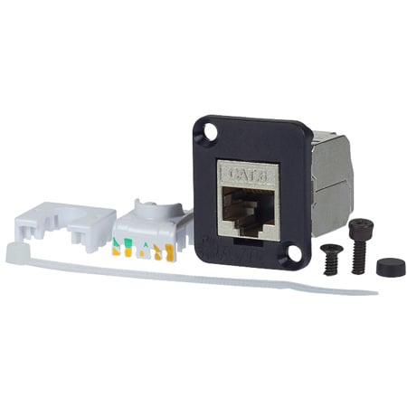 -UM2RJ45-6S Maxxum Cat6 Shielded RJ45 Tool-less or 110-Krone Punchdown 23-26AWG Stranded or Solid
