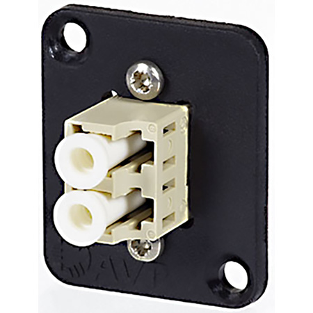 -UMF-MMD-LCBG Maxxum LC Multimode Duplex Fiber Optic Panel Mount Feedthru Adapter Plate, Beige