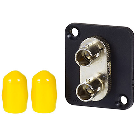-UMF-SMD-ST Maxxum ST Singlemode Duplex Fiber Optic Mount Feedthru Adapter Plate & Hardware MIS Color-Code