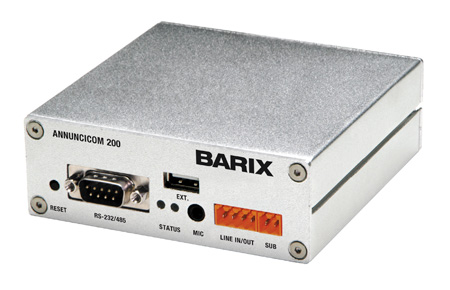 Picture of Barix Technology BARIX-ANN-200 Annuncicom 200 IP Paging & Intercom Device without PS