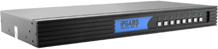 SAVI-SDVN-8S-P 8-Port Dual-Link DVI-I KVM Switch with Dedicated CAC Port