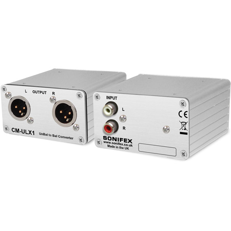 SONCMULX1 Unbalanced to Balanced Converter Passive  Phono to XLR