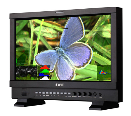 Picture of SWIT Electronics America SWIT-S-1173FS 17.3 in. 2K&#44; 3G&#44; HDSDI & HDMI Waveform Studio Monitor with S-7004S V-mount Battery Plate