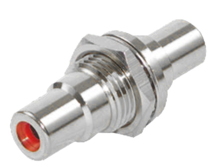 Picture of Switchcraft BPJJ02 RCA Feedthru Chassis Mount Connector&#44; Red