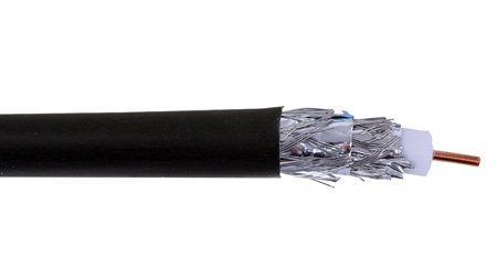 Picture of Liberty Wire & Cable LWC-RG6QUADCMPBK 3 GHz RG6 CCS Quad Shielded RF Video Plenum Cable Reel&#44; Black