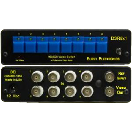 Picture of Burst Electronics BURST-DSR8X1R 8 x 1 in. Reclocking Video Switcher with RS232