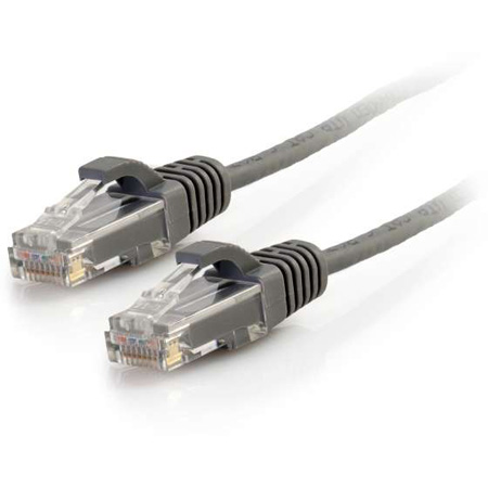 C2G-01092 6 ft. Snagless Unshielded CAT6 Slim Network Patch Cable - Gray