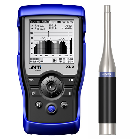 Picture of NTi Audio NTI-XL2-M4261 XL2 Analyzer & M4261 Class 2 Measurement Microphone - Rechargeable Li-ion Battery
