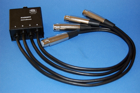 Picture of Energy Transformation Systems ETS-PA202FP 1.50 ft. InstaSnake Adapter Send 4 FXLR Pigtail to RJ45 Jack All Pins