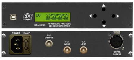Picture of ESE ESE-HD-491-SD HD & SD SDI Timecode Decoder - Generator