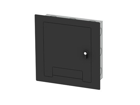 -WB-X2-BLK-C Cover with Lock & Cable Exit Door, Black