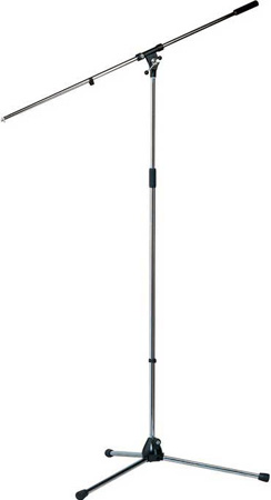 Picture of K&M America 21021B 44 to 80 in. High Adjustable Overhead Microphone Stand & Boom Arm - Black