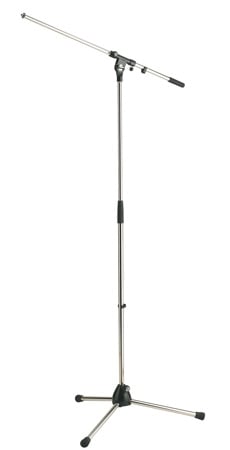 KM-210-2 Microphone Stand and Boom Arm Combination - Chrome