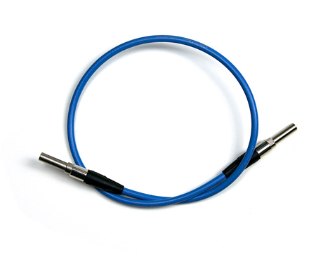 BIT-VPCM1806-75 18 in. Video Patchcord Mini WECO - Blue