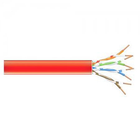 Picture of Black Box BBX-EVNSLR-1000 1000 ft. Cat6 400-MHz Shielded Plenum Cable - Red