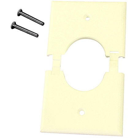 MID-1GSPAL Single Gang Almond Split-Port Cable Pass Through Plate