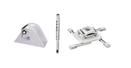 CHF-KITMA0305 Preconfigured Projector Ceiling Mount Kit - White