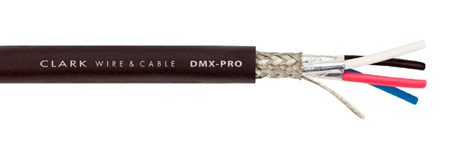 CWC-DMX-PRO Clark 24AWG Four Conductor Lighting Control Cable