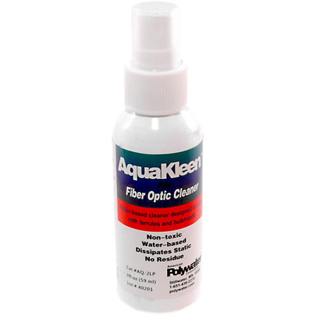 CLT-SSFAQUAKLEEN 2 oz Water Based Fiber Optic Cleaner - Finger Spray Bottle