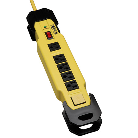 Picture of Tripp Lite TLM615SA 6 Outlet 2400 Joule Safety Surge Suppressor OSHA - Yellow