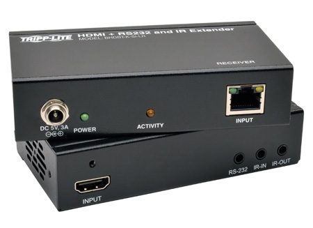 Picture of Tripp Lite TRL-BHDBT-K-SILR 328 ft. HDBaseT HDMI Over Cat5e-6-6a Extender Kit with Serial & IR Control 4Kx2K UHD&#44; 1080p