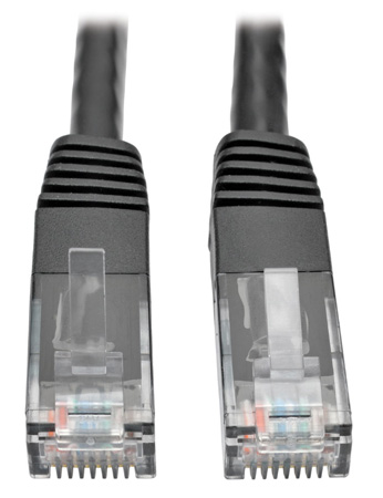 Tripp Lite TRL-N200-006-BK 6 ft. Cat6 Gigabit Molded Patch Cable with RJ45 Male-Male, Black
