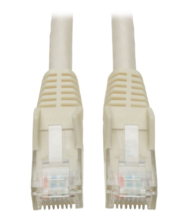 Tripp Lite TRL-N201-005-WE 5 ft. Cat6 Gigabit Snagless Molded Patch Cable with RJ45 Male-Male, White