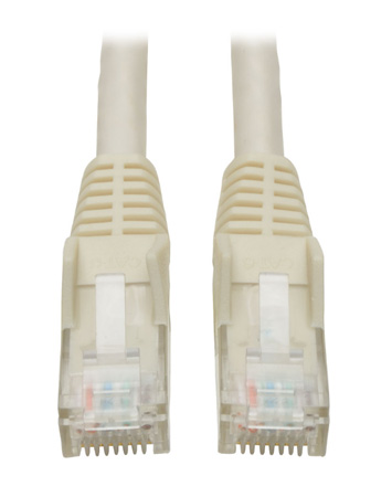 Tripp Lite TRL-N201-007-WE 7 ft. Cat6 Gigabit Snagless Molded Patch Cable with RJ45 Male-Male, White