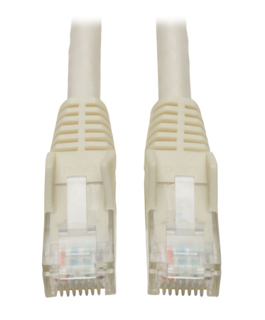 Tripp Lite TRL-N201-010-WE 10 ft. Cat6 Gigabit Snagless Molded Patch Cable with RJ45 Male-Male, White