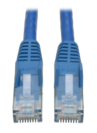 Tripp Lite TRL-N201-035-BE 35 ft. Cat6 Gigabit Snagless Molded Patch Cable with RJ45 Male-Male, Blue