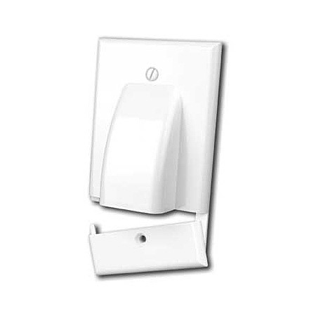 TN-120626 Dual Gang Hinged Bulk Cable Wall Plate, Ivory