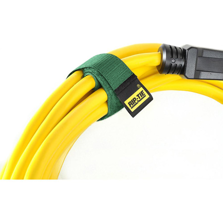 RT14-100 GN 1 x 14 in. Cable Wrap, Green - Pack of 100